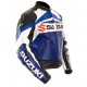 Custom Built SUZUKI Leather Motorbike Jacket Custom Built SUZUKI Leather Motorbike Jacket