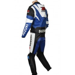 Suzuki GSXR Blue Leather Motorcycle Suit Suzuki GSXR Blue Leather Motorcycle Suit