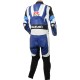 Suzuki GSXR Blue Leather Motorcycle Suit