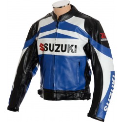 Suzuki GSXR Leather Motorcycle Jacket - 3 Colour Options