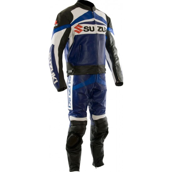 Custom Made SUZUKI Leather Motorcycle Suit