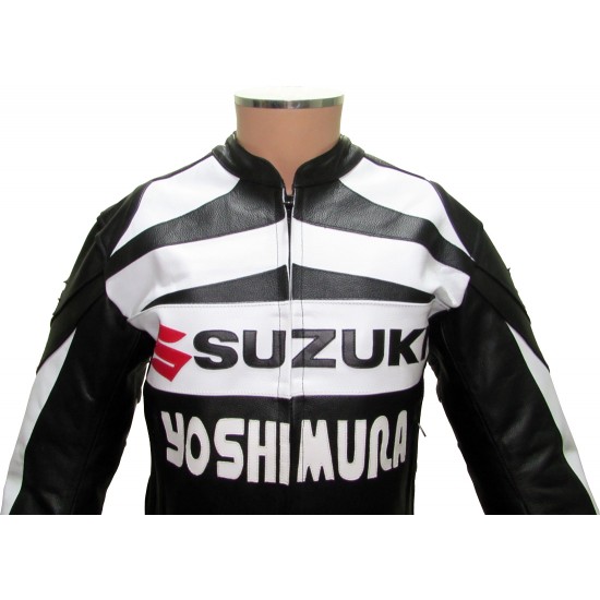 Suzuki Yoshimura GSXR Leather Biker Jacket Suzuki Yoshimura GSXR Leather Biker Jacket