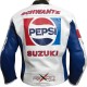 Kevin Schwantz Pepsi Sports Replica Leather Biker Jacket