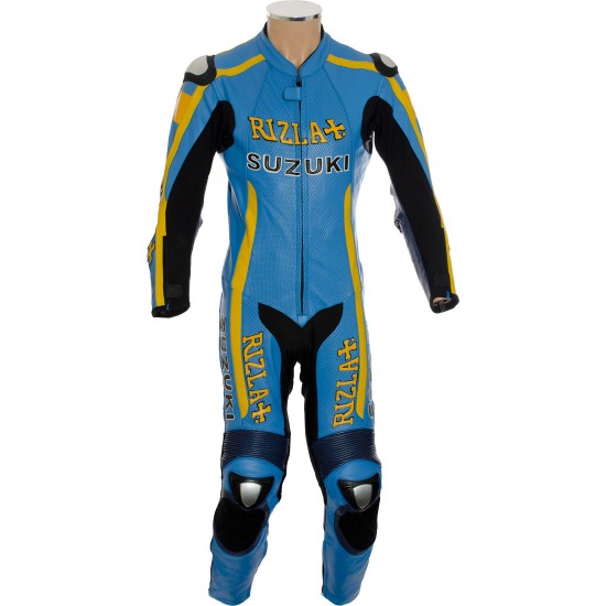 Custom Made SUZUKI Leather Motorcycle Suit