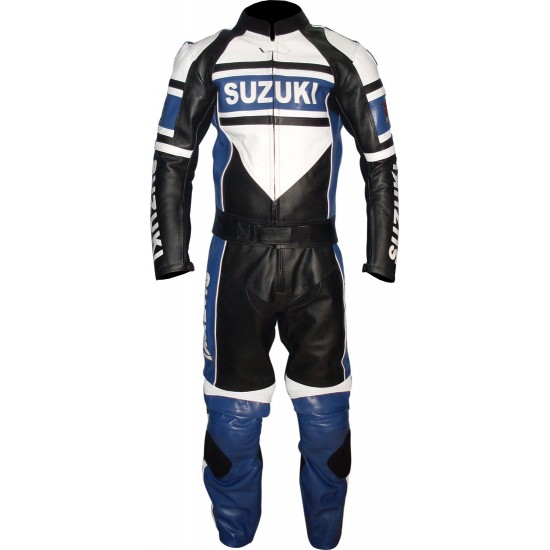 Custom Made SUZUKI Leather Motorcycle Suit