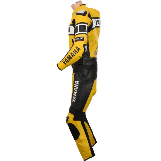WGP Yamaha Yellow Rossi 46 Yellow Leather Biker Suit