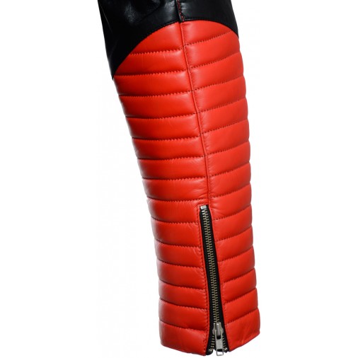 Red HM Leather Biker Jacket Red HM Leather Biker Jacket