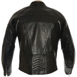 RTX Admiral Black Leather Biker Jacket