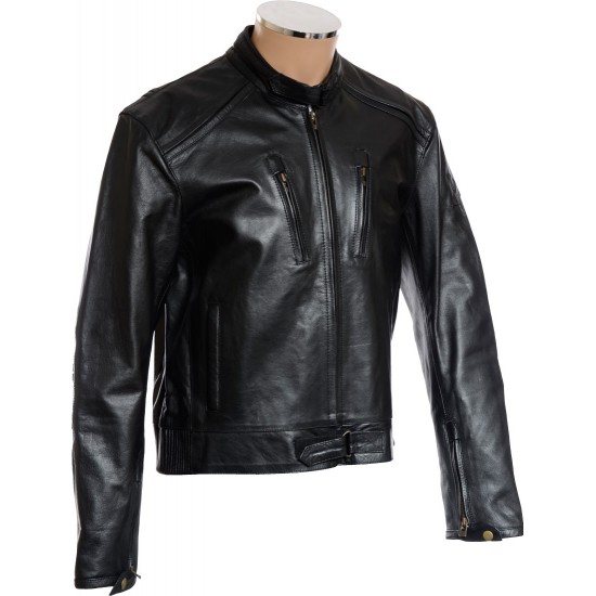 RTX English Cafe Racer Leather Biker Jacket