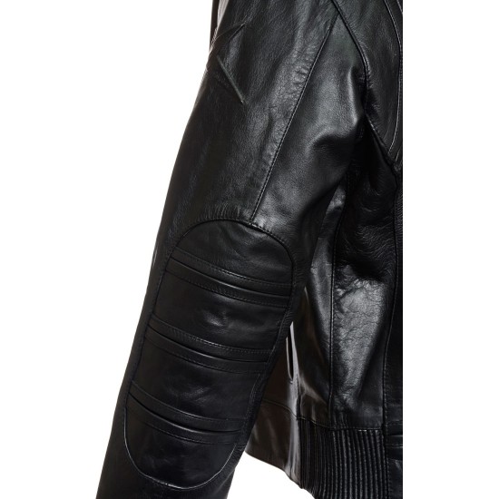 RTX English Cafe Racer Leather Biker Jacket