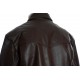 Rogue Drifter Brown Leather Biker Jacket