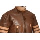 LOGAN Wolverine XMEN Brown Leather Jacket LOGAN Wolverine XMEN Brown Leather Jacket