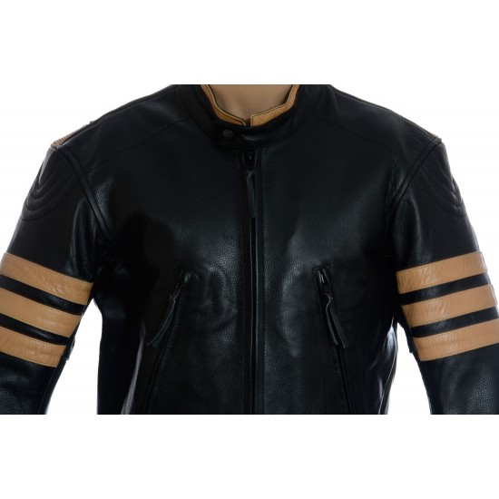 LOGAN Wolverine XMEN Black Leather Jacket LOGAN Wolverine XMEN Black Leather Jacket