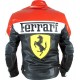 Ferrari Racing Replica CE Leather Biker Jacket