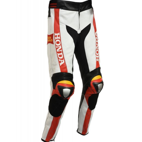 Marco Simoncelli Replica Classic Honda MotoGP Leather Motorcycle Suit Marco Simoncelli Replica Classic Honda MotoGP Leather Motorcycle Suit