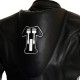 SALE - Triumph Racing Black One Piece Biker Leathers - MEDIUM