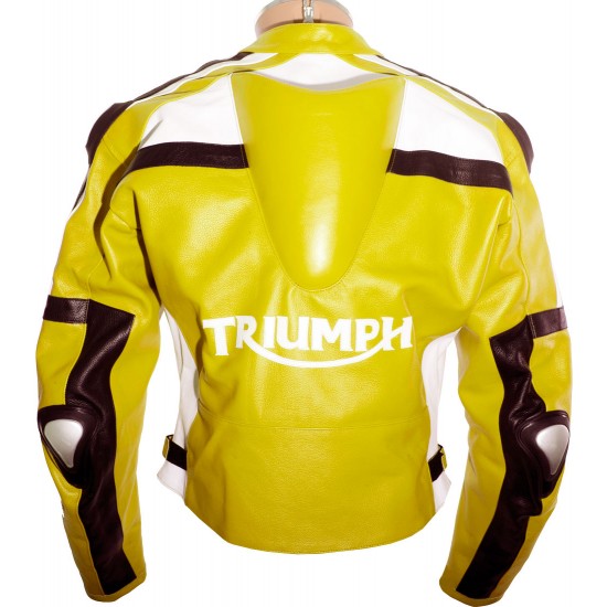 Triumph Daytona Sport Yellow Motorbike Jacket