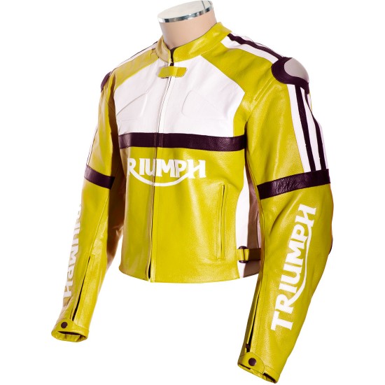 Triumph Daytona Sport Yellow Motorbike Jacket