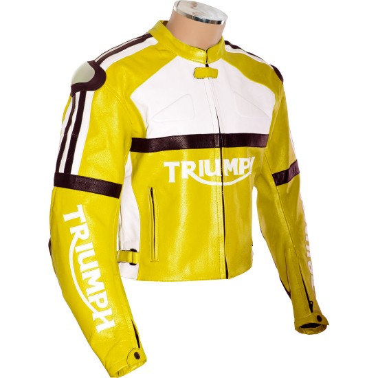 Triumph Daytona Sport Yellow Motorbike Jacket