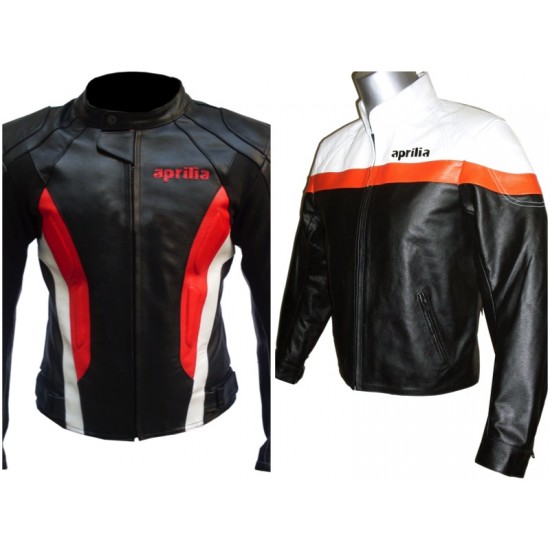 Custom Built APRILIA Leather Motorbike Jacket